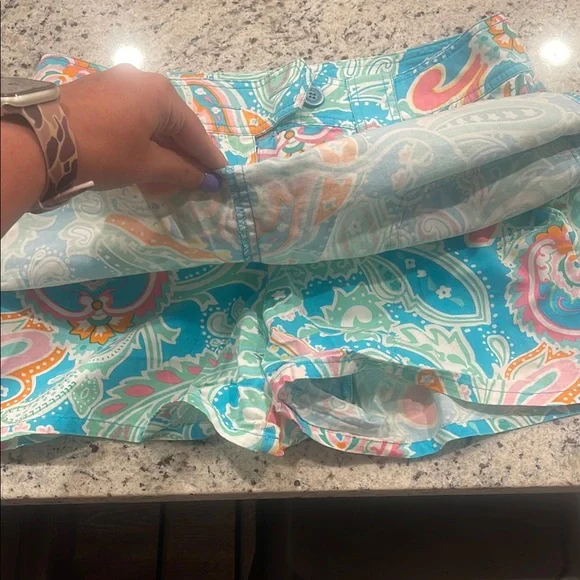 New York & Company Paisley Print SKORT - Picture 5 of 8